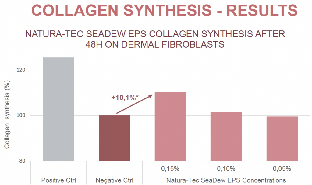 marine seadew eps collagen synthesis results