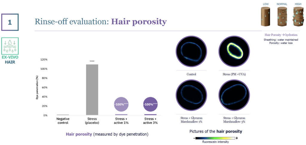 glycuron marshmallow rinse off hair porosity